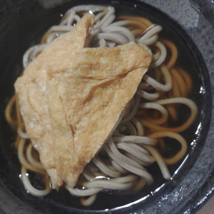 きつねそば 温かいそば